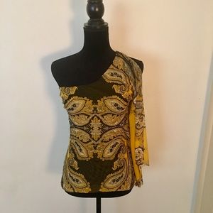 INC one shoulder top, Size S